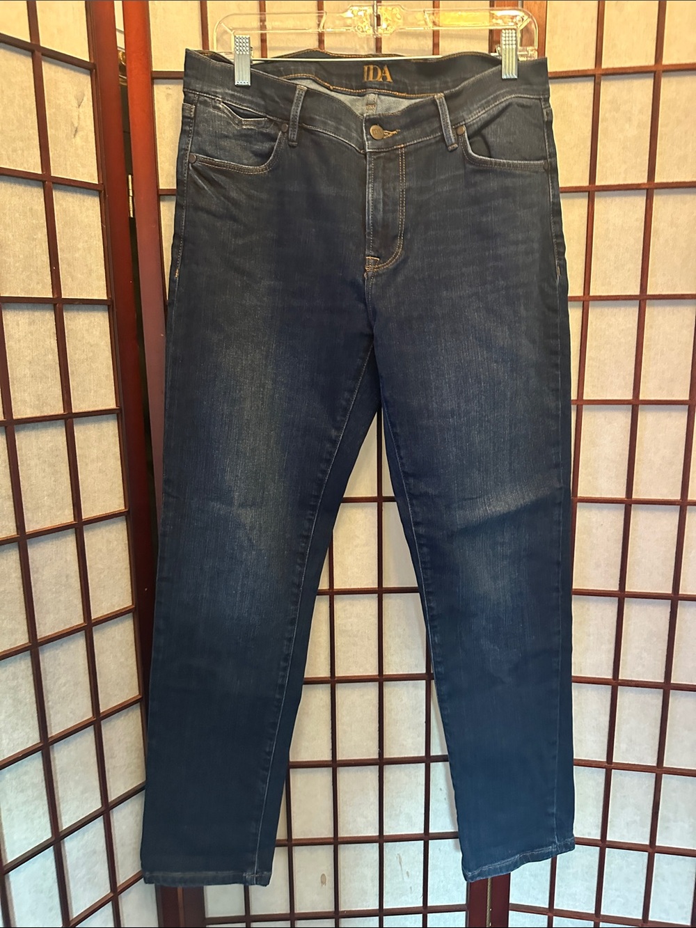 Women's Boyfriend Jeans in Dark Blue - Unbranded
